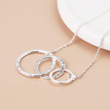 Load image into Gallery viewer, Sterling Silver Triple Hoop Necklace
