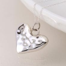 Load image into Gallery viewer, Sterling Silver Organic Heart Necklace
