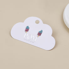 Load image into Gallery viewer, Crystal Set Pink/Blue Ice Lolly - Sterling Silver
