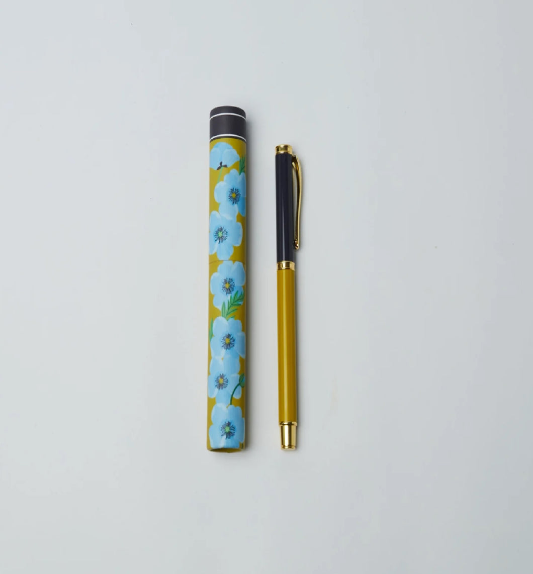 Blue Poppy Single Pen