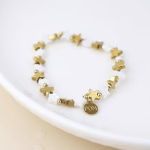 Load image into Gallery viewer, Star &amp; Shell Gold Plated Stainless Steel Bracelet
