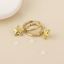 Load image into Gallery viewer, Gold Starlet Huggie Earrings
