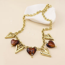 Load image into Gallery viewer, Treasure Heart Gold Plated Waterproof Necklace
