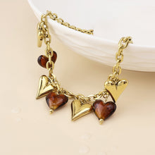 Load image into Gallery viewer, Treasure Heart Gold Plated Waterproof Necklace
