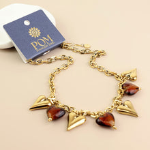 Load image into Gallery viewer, Treasure Heart Gold Plated Waterproof Necklace
