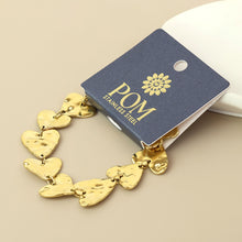 Load image into Gallery viewer, Gold Hearty Waterproof Bracelet
