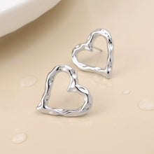 Load image into Gallery viewer, Silver Founder Heart Waterproof Earrings
