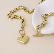 Load image into Gallery viewer, Gold Stevie Statement Waterproof Necklace
