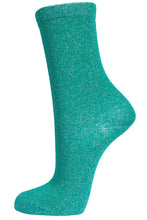 Load image into Gallery viewer, Women&#39;s Socks Silver Glitter
