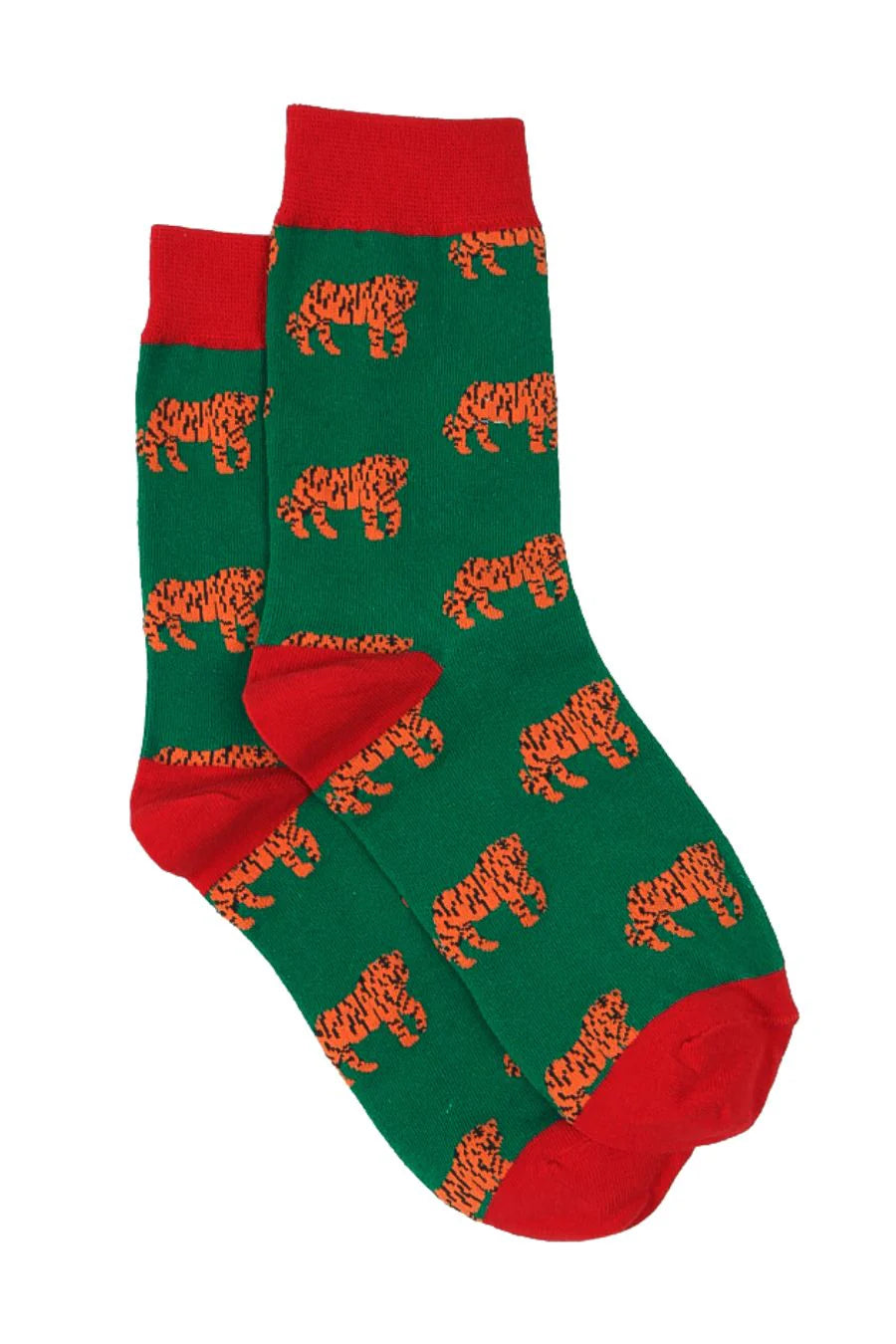Men's Tiger Print Bamboo Socks