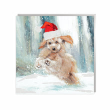 Load image into Gallery viewer, Santa Puppy Pack of 6 Cards
