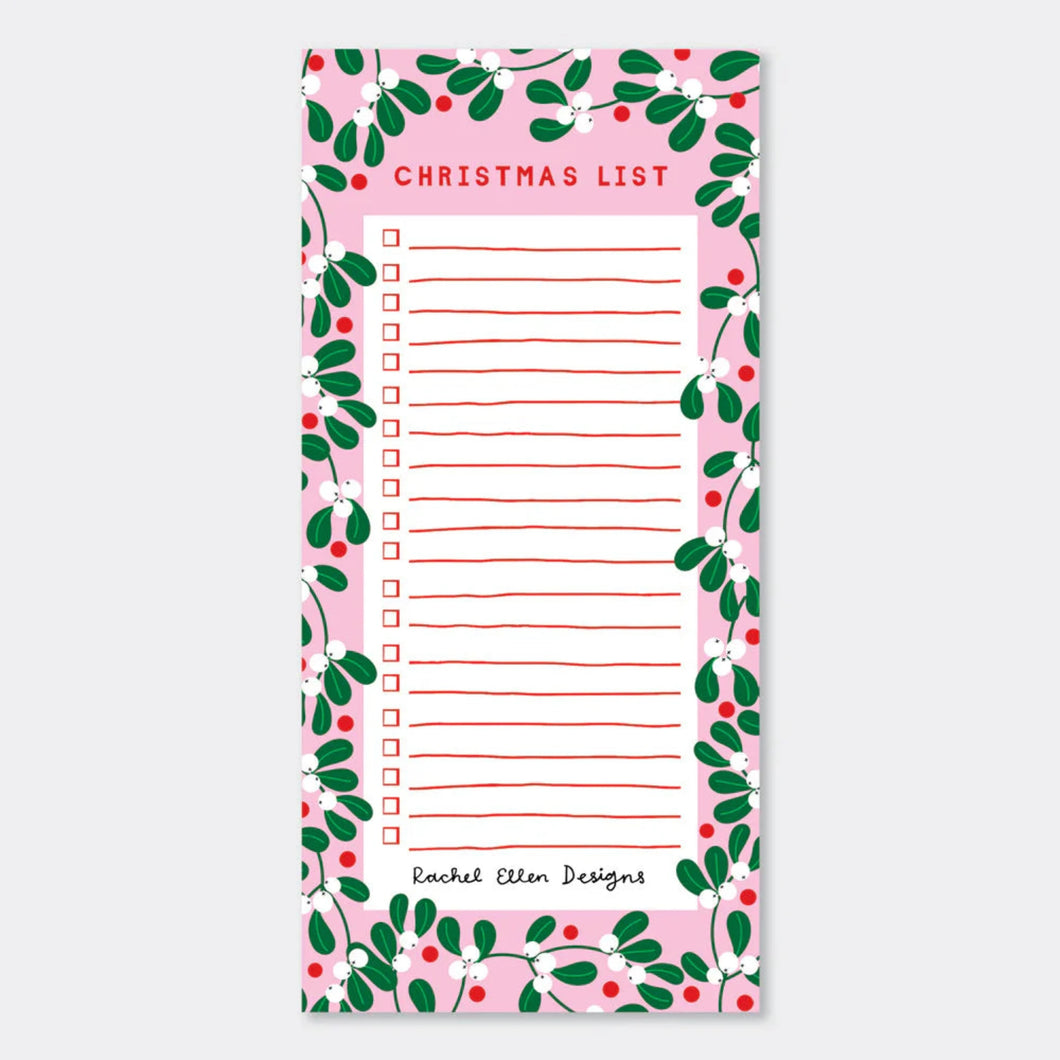 Christmas List Pad