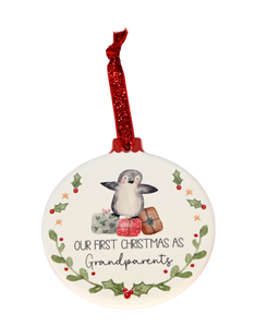 1st Xmas as Grandparents Ceramic Tree Decoration