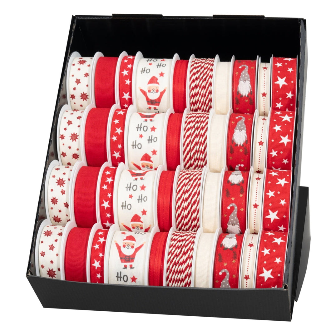 Red/White/Santa Ribbon Assortment