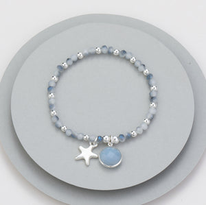 Star Blue Beads Bracelet