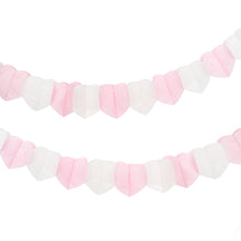 Load image into Gallery viewer, Pink Paper Heart Garland - 3m, 3 Pack
