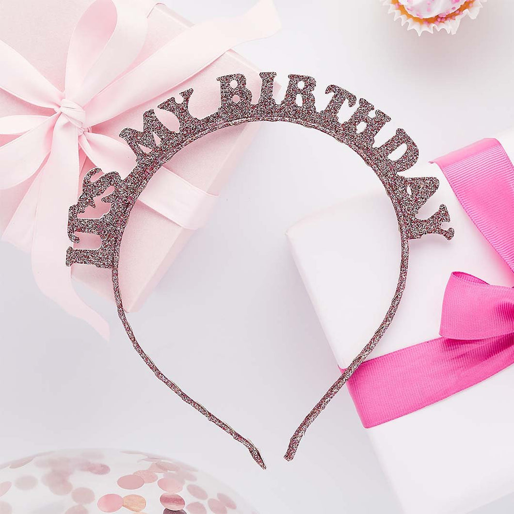 Rose Gold Birthday Headband