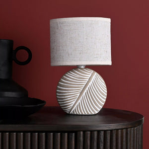 Natural Circle Leaf Lamp