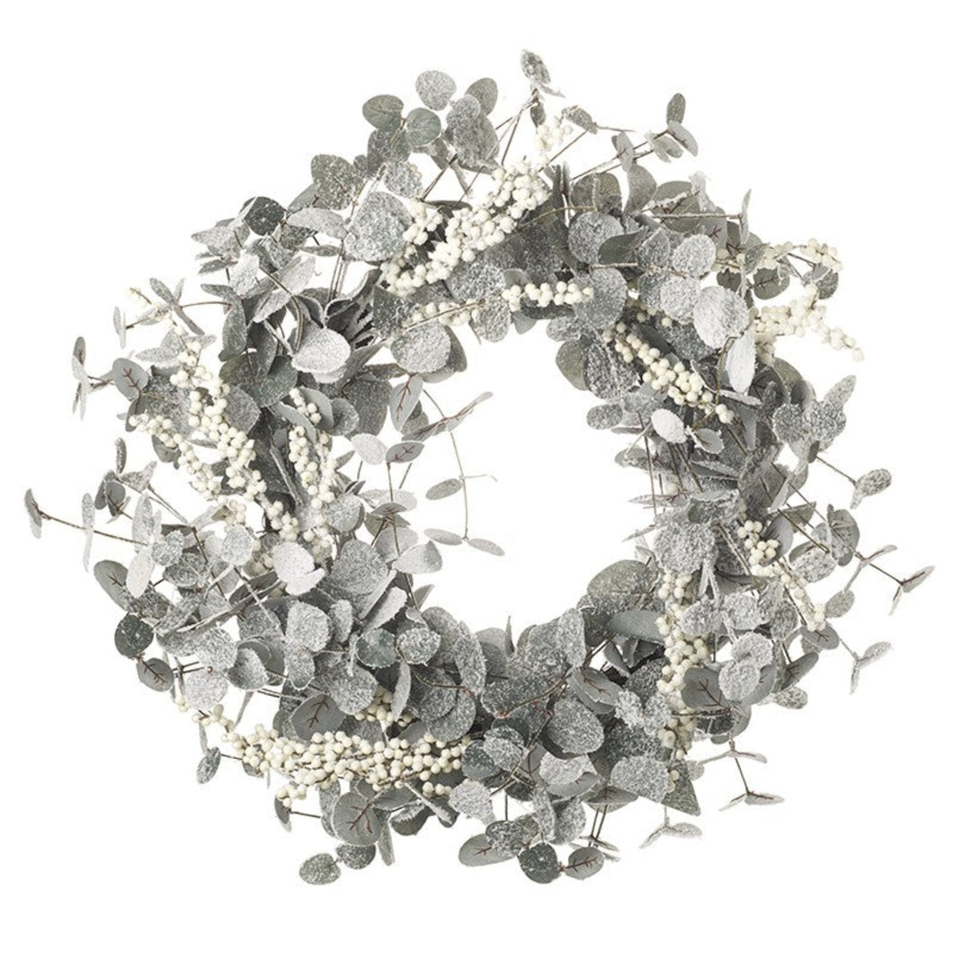 White Foliage Leaf Wreath