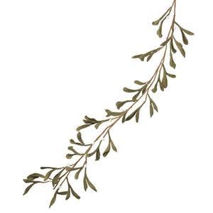 Felt Mistletoe Leaf Garland