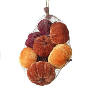 9 Velvet Pumpkins