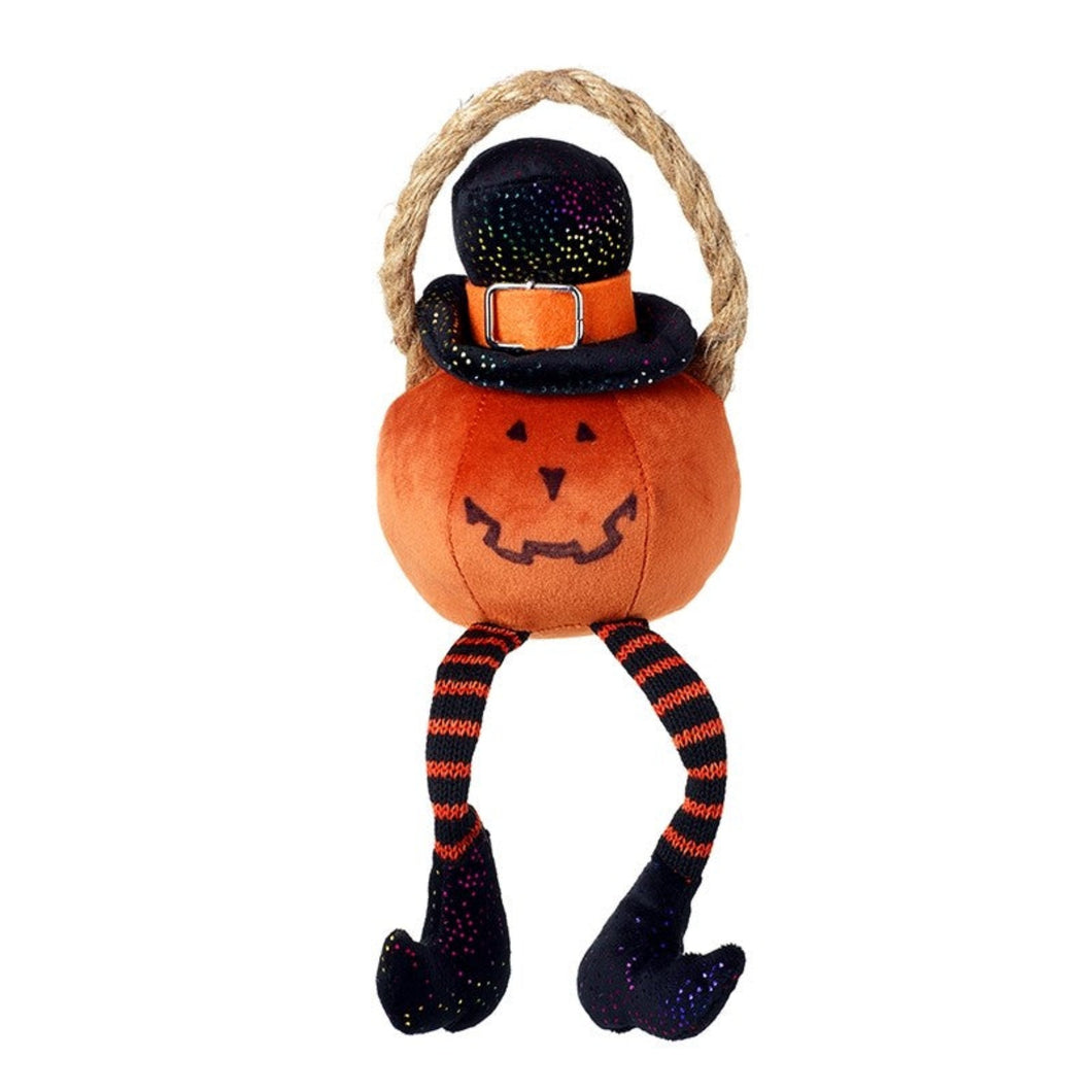 Velvet Pumpkin in Hat with Legs