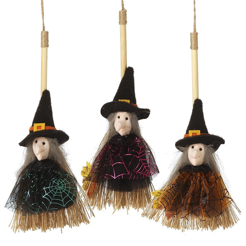 Hanging Witch In Web Dress Mix