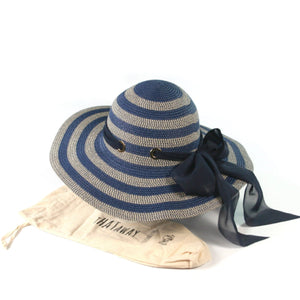 Blue Stripes Multiway Ribbon Hat