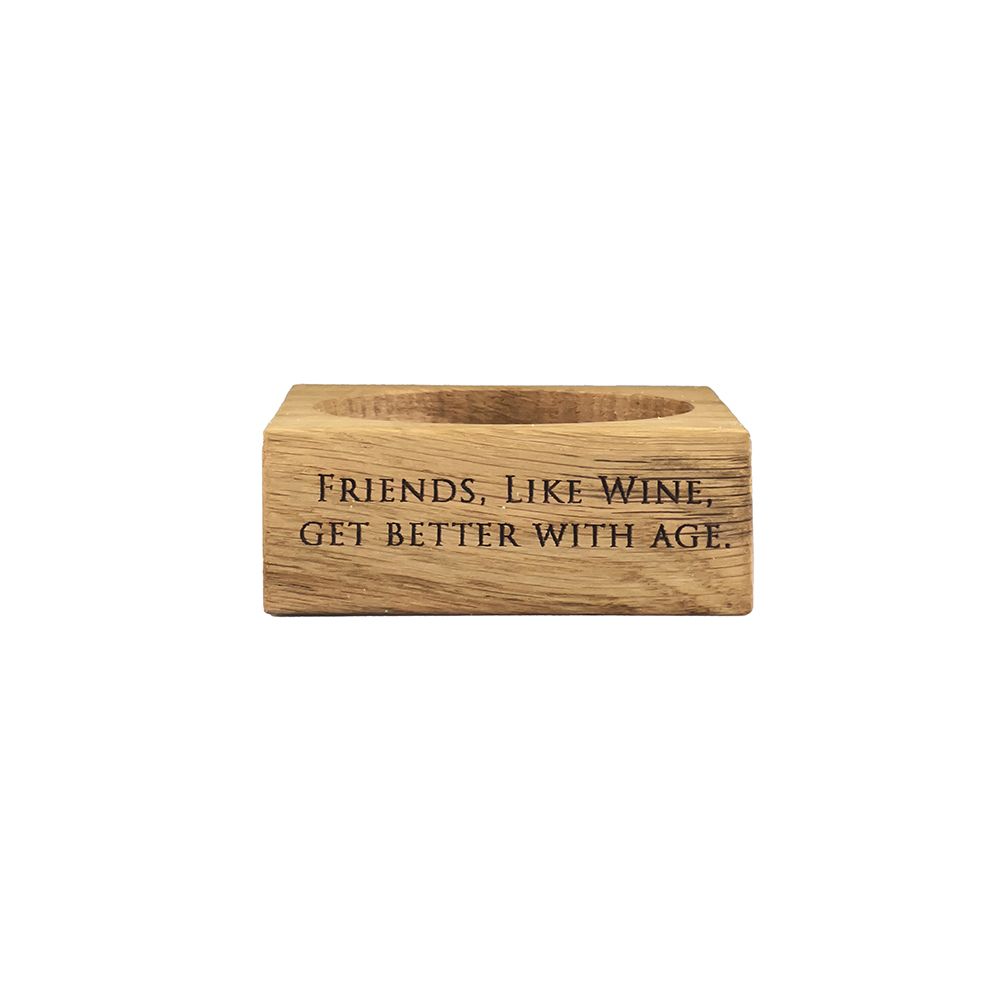 Oak Wine Bottle Coaster