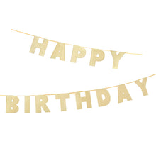 Load image into Gallery viewer, Luxe Gold Happy Birthday Garland
