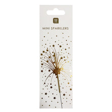 Load image into Gallery viewer, Luxe Gold Mini Sparklers - 20 Pack
