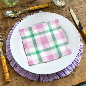 Mellow Lilac/Green Napkins