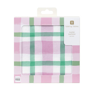 Mellow Lilac/Green Napkins