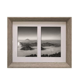 Natural Photo Frame Double 4x6