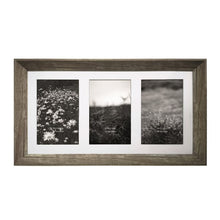 Load image into Gallery viewer, Natural Photo Frame Triple 4x6
