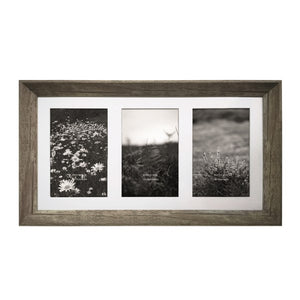 Natural Photo Frame Triple 4x6