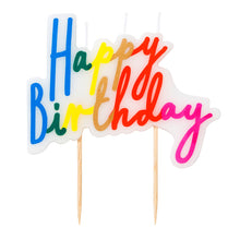 Load image into Gallery viewer, Rainbow Happy Large Birthday Candle

