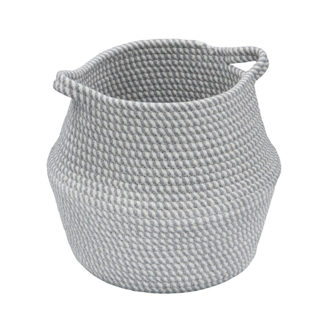 Cotton Rope Storage Belly Basket Small