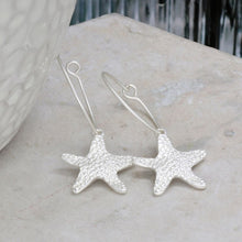 Load image into Gallery viewer, Starfish Hoop Earrings
