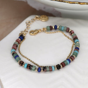 Pebble Mix Bead Bracelet