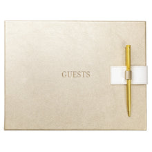Load image into Gallery viewer, Gold Guest Book &amp; Pen
