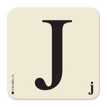 Load image into Gallery viewer, Alphabet Coaster - J
