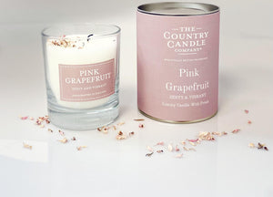 Pink Grapefruit & Lilly Glass Candle