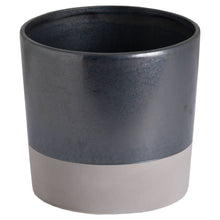 Load image into Gallery viewer, The Metallic Grey Ceramic Planter Large
