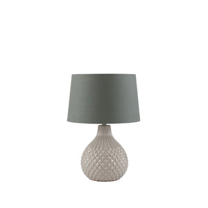 Grey Geo Ceramic Table Lamp