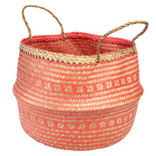 Load image into Gallery viewer, Large Coral Seagrass Basket
