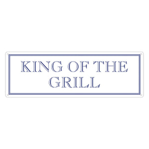King Of The Grill Tin Sign