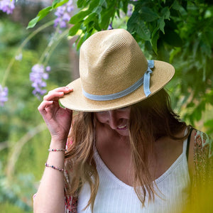 Natural Colour Trilby Summer Hat