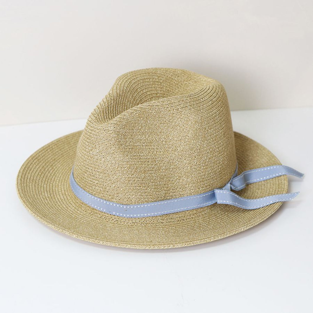 Natural Colour Trilby Summer Hat