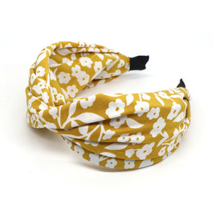 Mustard Yellow Floral Headband